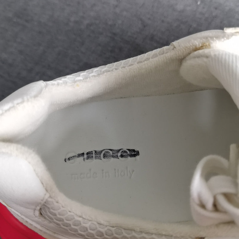 Gucci Rhyton Casual Dad Sneakers in White Red Green 0079