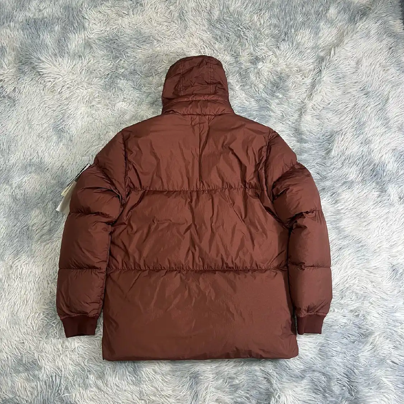 Stone Island Brown Puffer Jacket for Men 0089