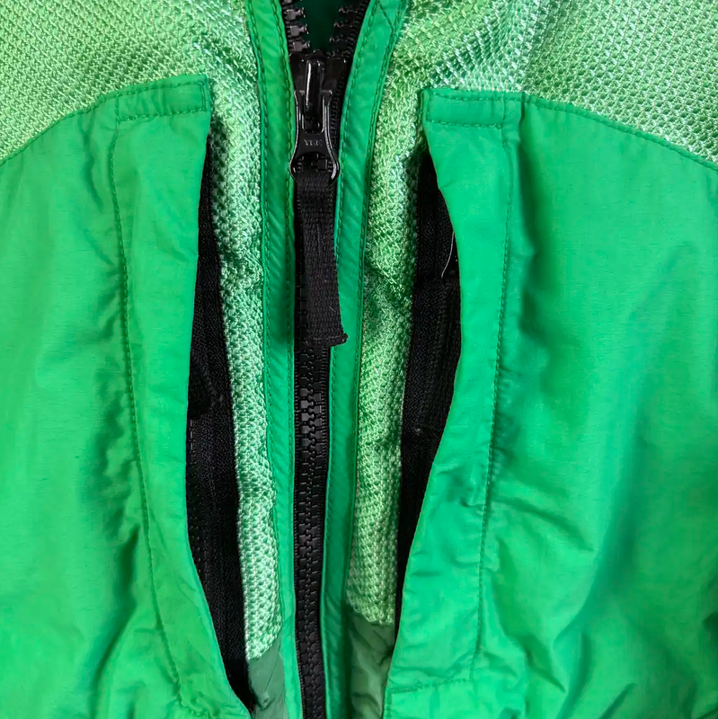 Stone Island Green Cotton Blend Puffer Jacket 0089