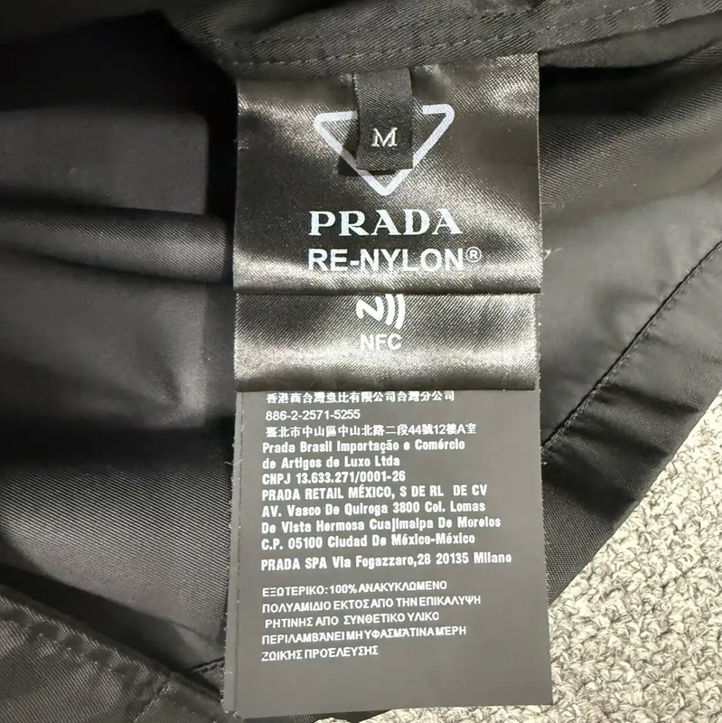 Prada Men's Black Nylon Short Sleeve Shirt