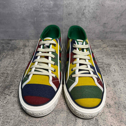 Gucci 1977 Tennis Colorful Canvas Fashion Sneakers 0079