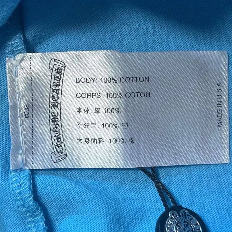 Chrome Hearts Long Sleeve Blue T-Shirt 0089