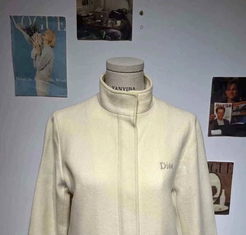 Vintage Dior Beige Wool Coat