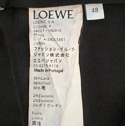 Loewe Black Wool Men's Shorts 0089