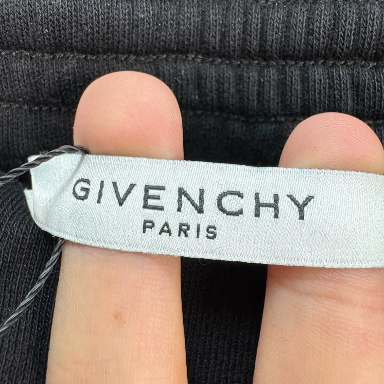 Givenchy Black Embroidered Letter Shorts-yf