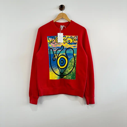 Loewe Red Cotton Men's Sweatshirt 0089
