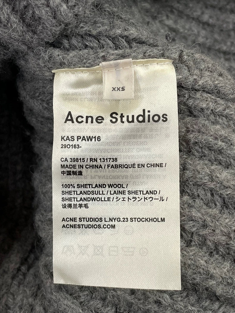 Acne Studios Thick Gray Sweater