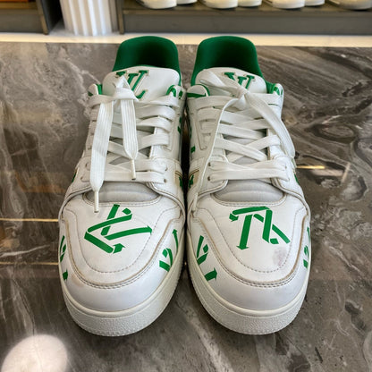 Louis Vuitton Green Logo Low-Top Sneakers 0079