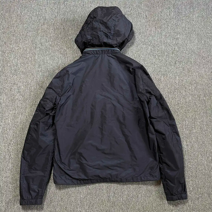 Prada Men's XL Navy Jacket with Hood