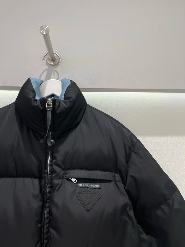 Prada Classic Black Long Puffer Jacket