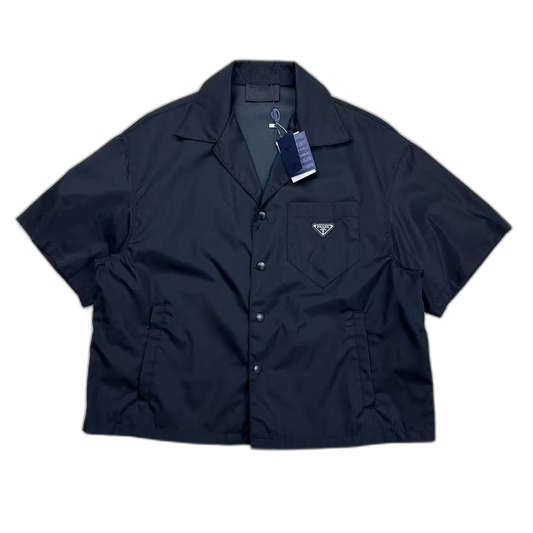 Prada Triangular Logo Short Sleeve Shirt