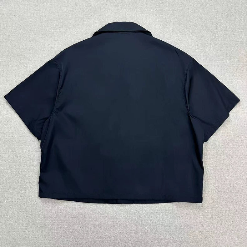 Prada Triangular Logo Short Sleeve Shirt