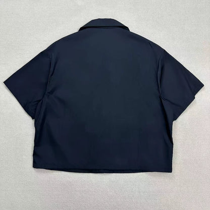 Prada Triangular Logo Short Sleeve Shirt