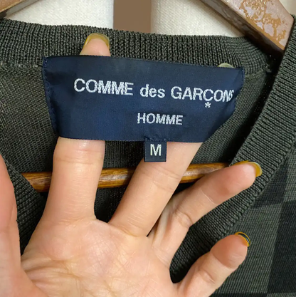 COMME des GARÇONS Men's Green Wool Top 0089