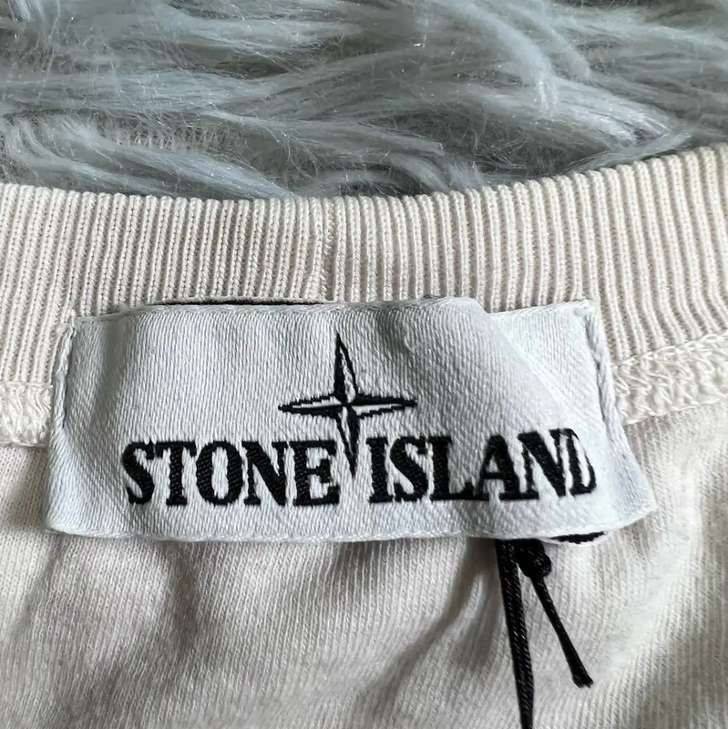 Stone Island White Cotton Men's T-Shirt 0089