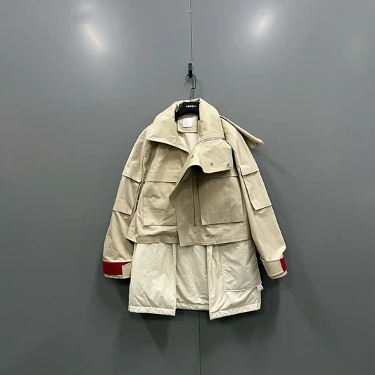 Givenchy Beige Cotton Spring Autumn Long Coat 0089