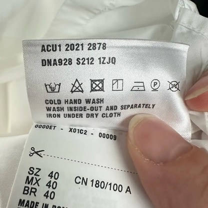 Prada Men's White Long Sleeve Shirt