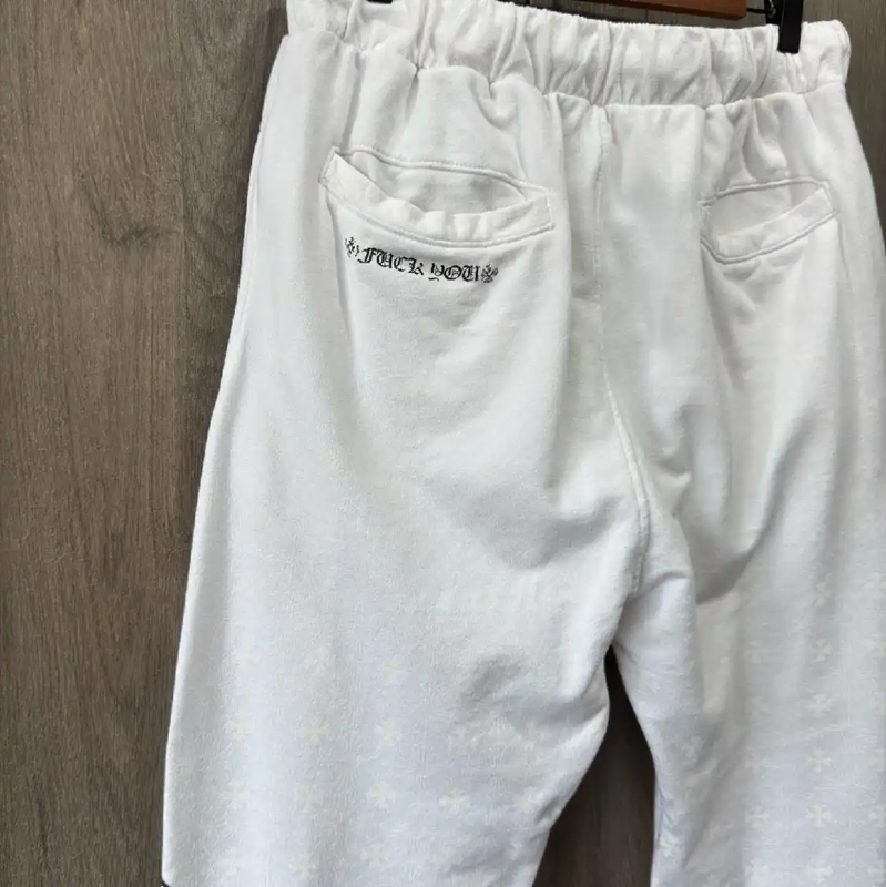 Chrome Hearts White Casual Pants for Men 0089