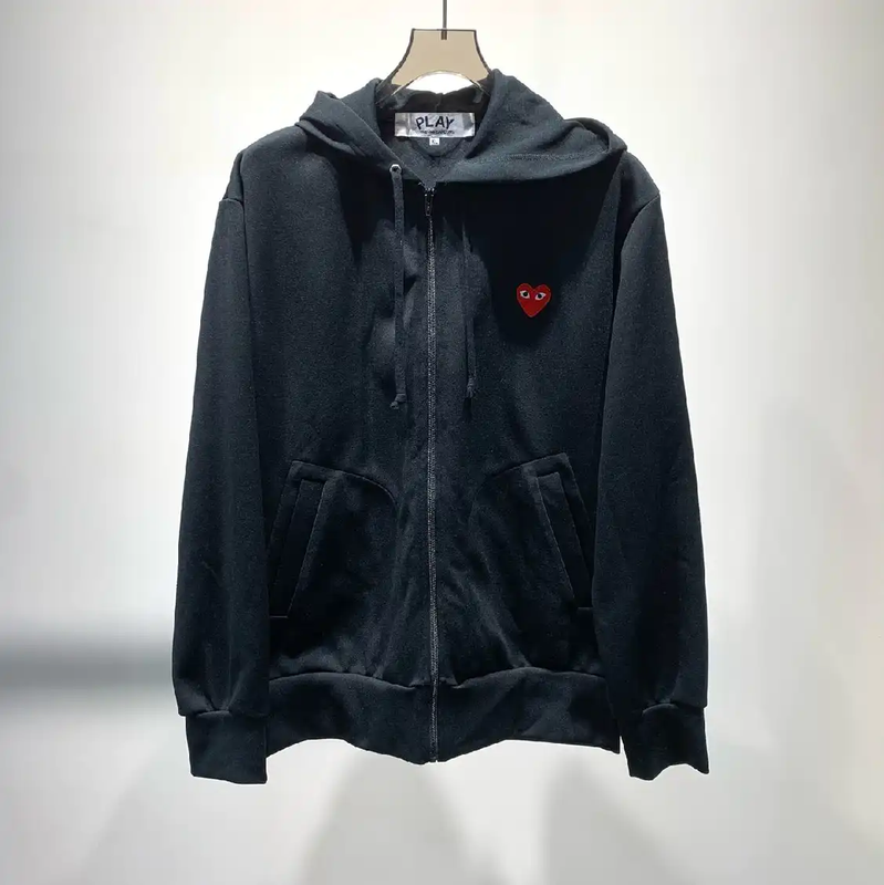 COMME des GARÇONS Black Cotton Men's Hoodie 0089