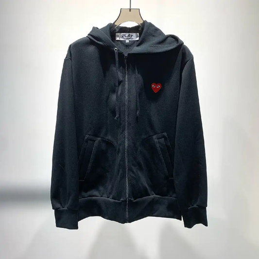 COMME des GARÇONS Black Cotton Men's Hoodie 0089