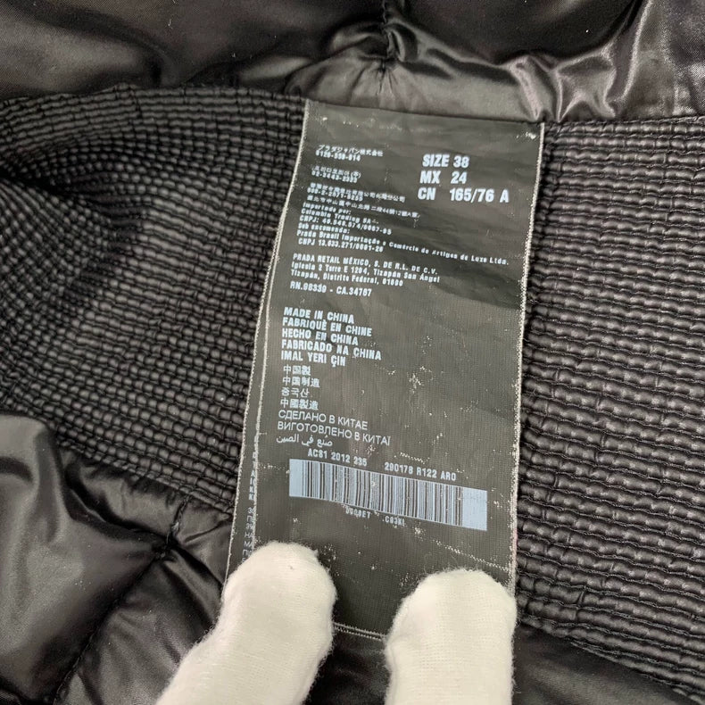 Prada Black Hooded Down Jacket