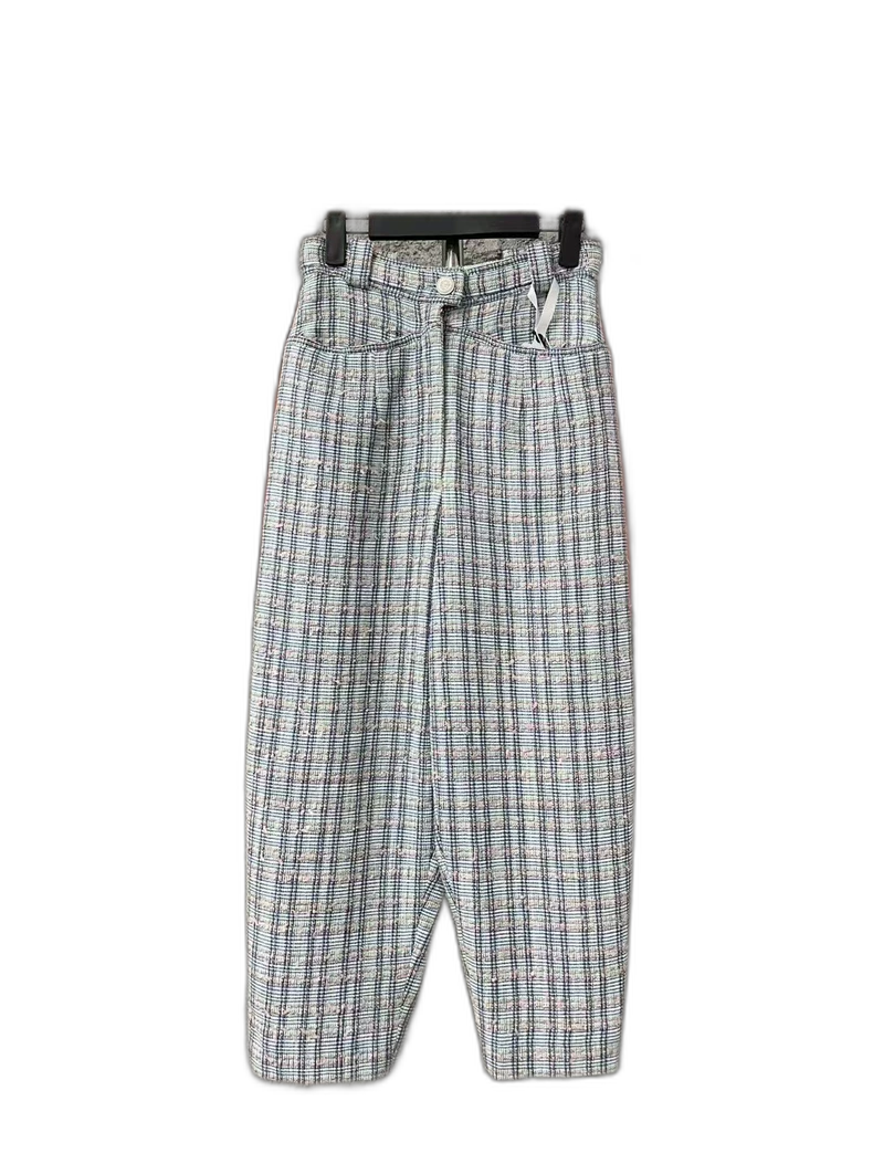 Chanel Checkered Pants Fashion Style