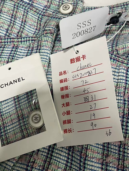 Chanel Checkered Pants Fashion Style