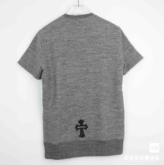 Chrome Hearts Gray Short Sleeve T-Shirt 0089