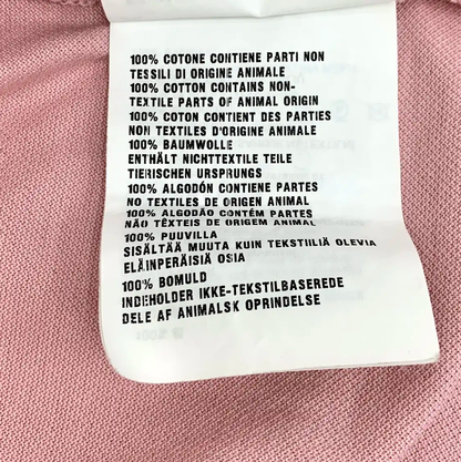 Prada Men's Pink Cotton Polo Shirt