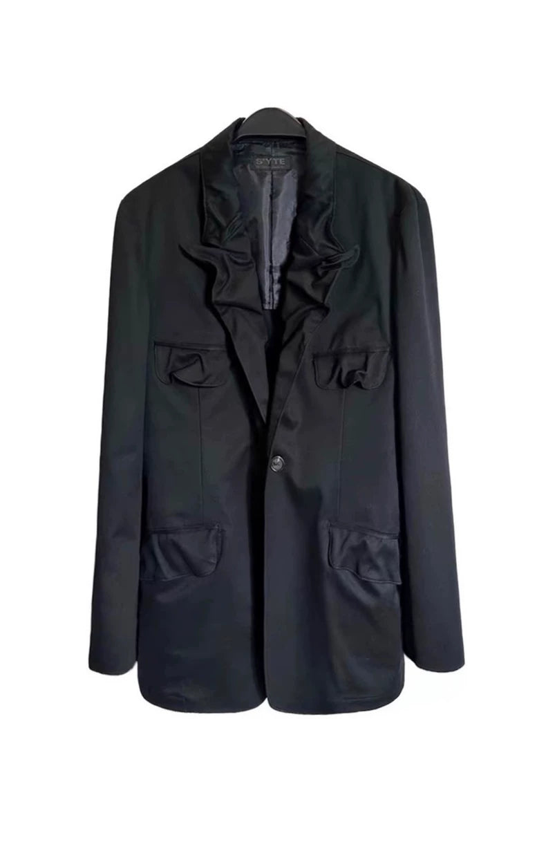 Yohji Yamamoto S'yte Pleated Military Blazer