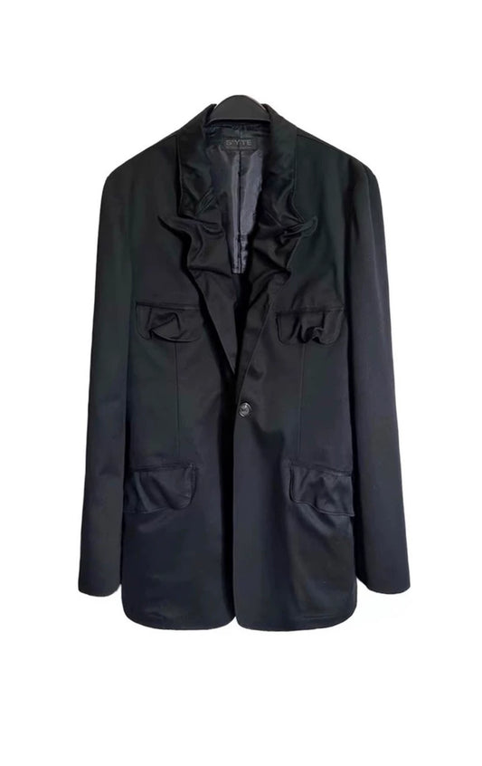 Yohji Yamamoto S'yte Pleated Military Blazer