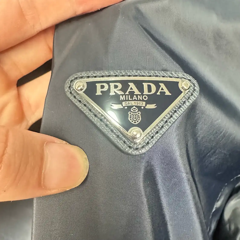 Prada Long Sleeve Navy Men's Outerwear Jacket