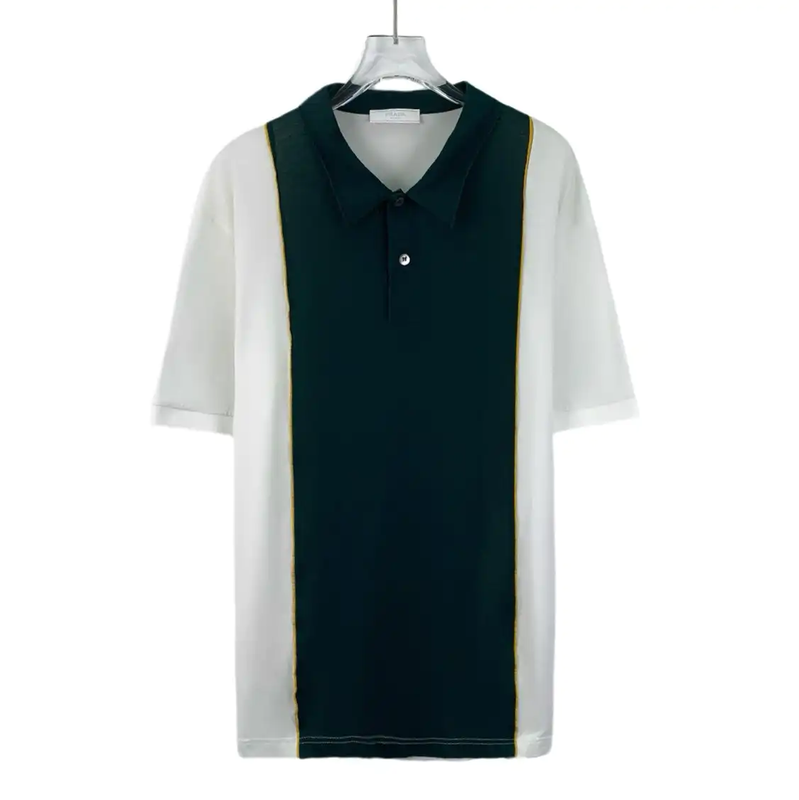 Prada Color-Block Cotton Men's T-Shirt