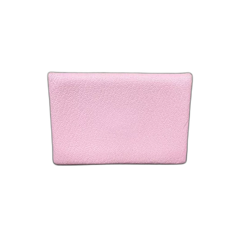 Hermes Calvi Card Holder in Pink