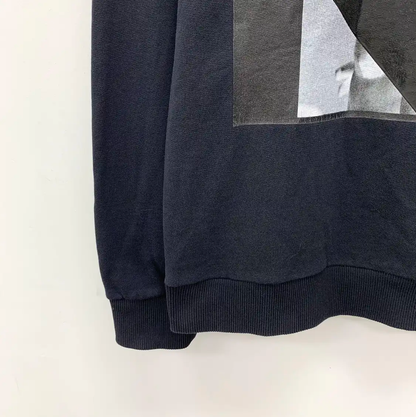 Givenchy Black Cotton Graphic Long Sleeve Sweatshirt 0089