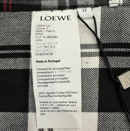 Loewe Gray Cotton Patchwork Shirt 0089