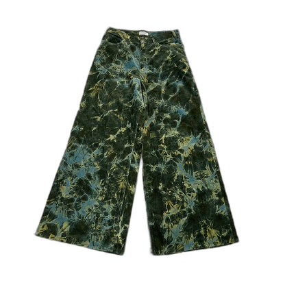 Celine Camouflage Tie-Dye Corduroy Pants