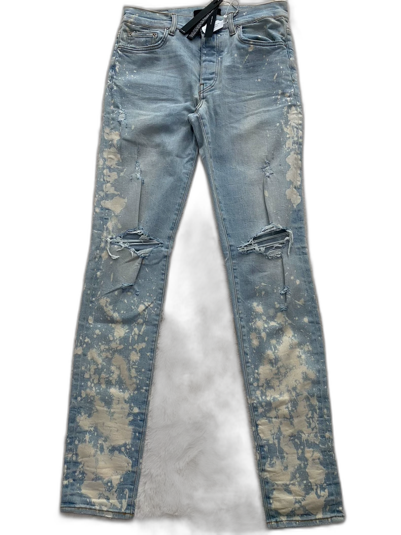 Distressed Blue Denim Pants by Amiri