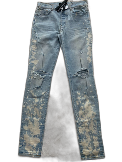 Distressed Blue Denim Pants by Amiri