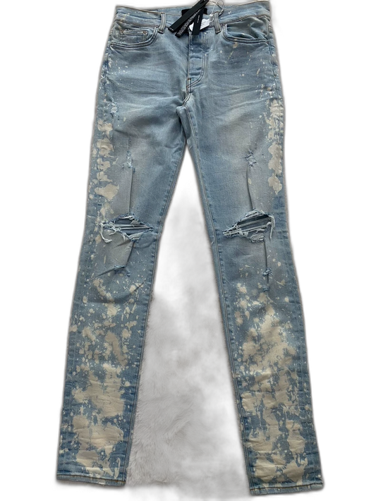 Distressed Blue Denim Pants by Amiri