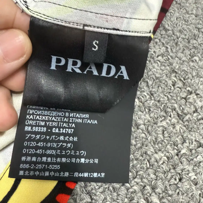 Prada Colorful Short Sleeve Shirt for Men
