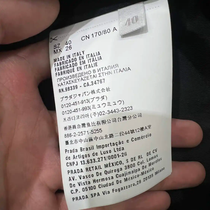 Prada Brown Cotton Men's Jacket