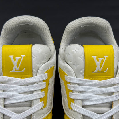 Louis Vuitton Yellow and White Trainer Sneakers 0079