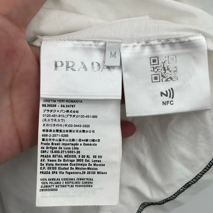 Prada Summer Men's White Cotton T-Shirt