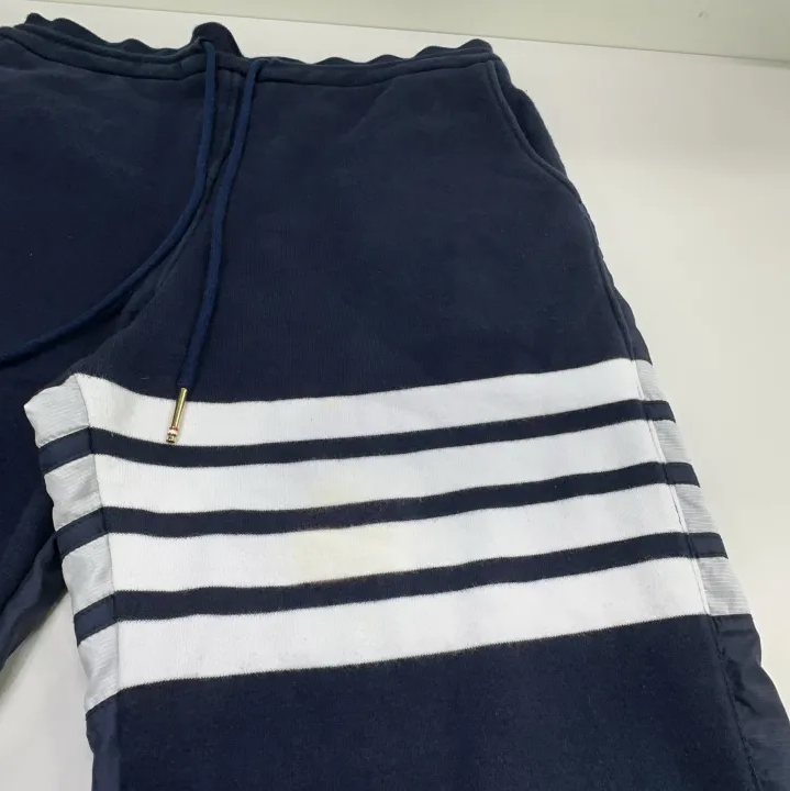 Thom Browne Navy Striped Sports Pants for Men