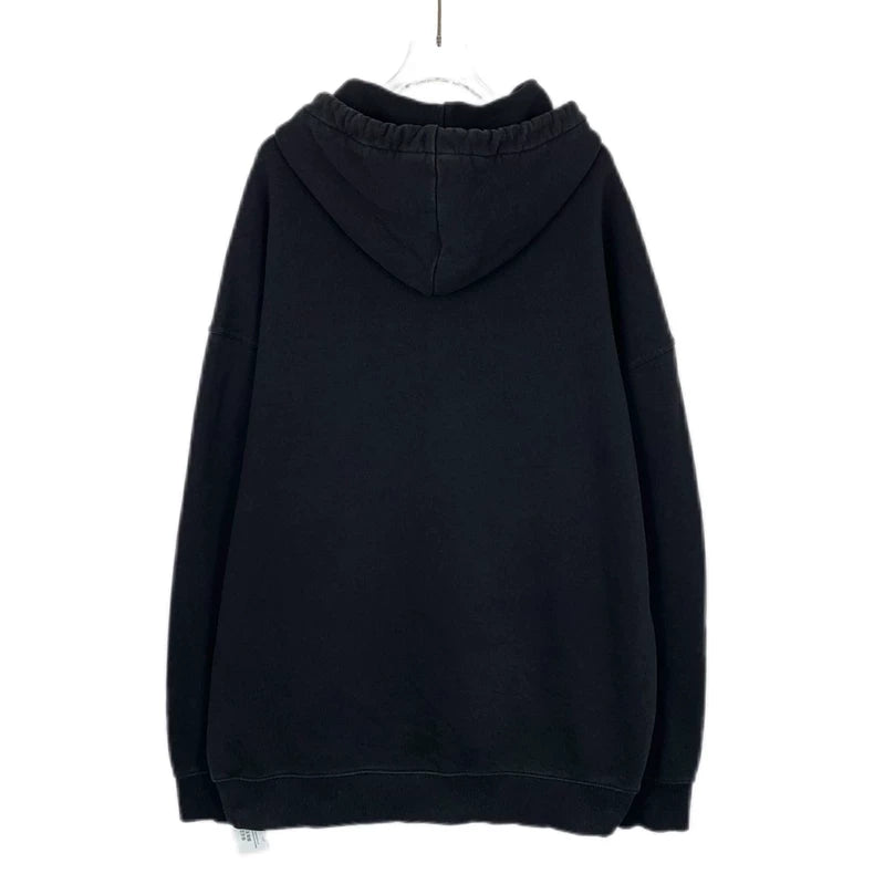 Givenchy Black Cotton Hoodie with Print
