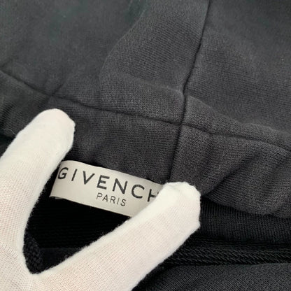 Givenchy Black Cotton Hoodie with Print