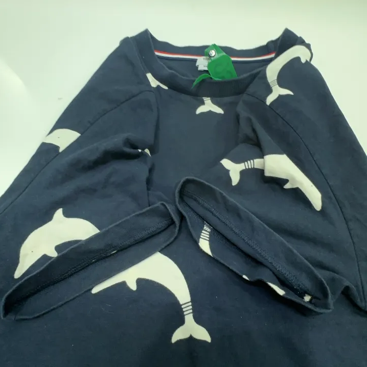 Thom Browne Dolphin Print Short Sleeve Tee