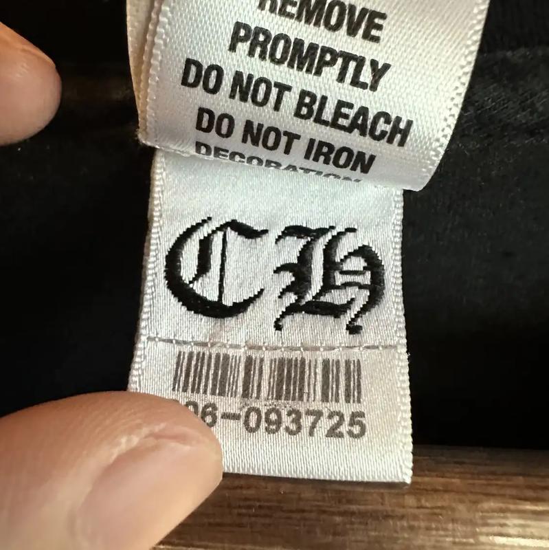 Chrome Hearts Black Cotton Graphic Tee 0089