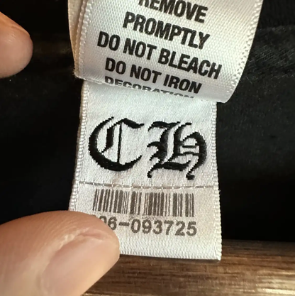 Chrome Hearts Black Cotton Graphic Tee 0089